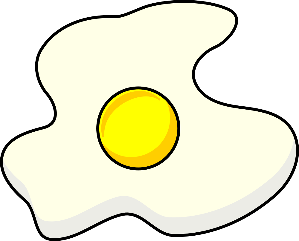 OnlineLabels Clip Art Fried Egg